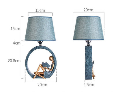 ALDO Lamps> Lighting & Ceiling Fans Art Deco Modern Table Lamp Reading Girl