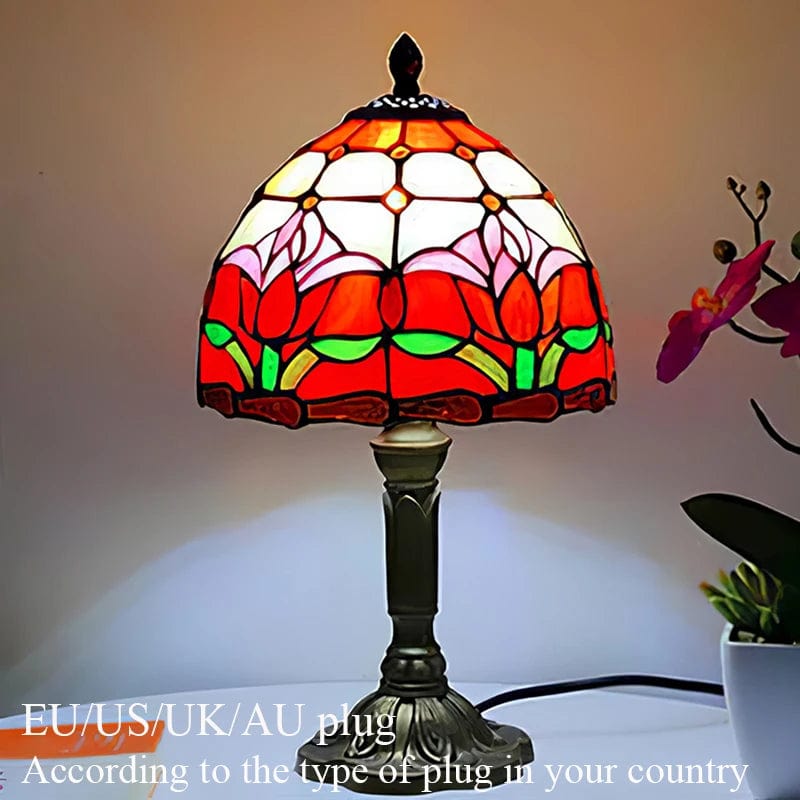 ALDO Lamps> Lighting & Ceiling Fans Color: C Tiffany Style Table LED Lamps