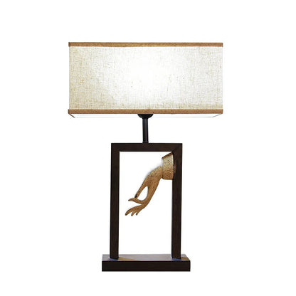 ALDO Lamps> Lighting & Ceiling Fans Modern Romantic Table LED Lamp Solid  Wood with Fabric Shade