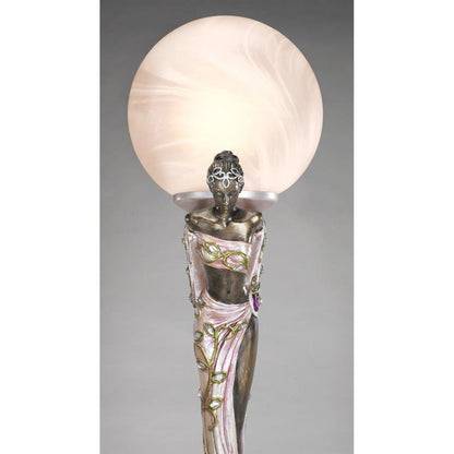 ALDO Lighting > Lamps Art Deco Two Muses Tabletop Lamp Statue By Artist Erte