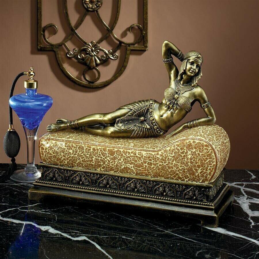 ALDO Lighting > Lamps Cleopatra Queen of Egypt Mosaic Glass Sculpture Table Lamp By Demetre Chiparus