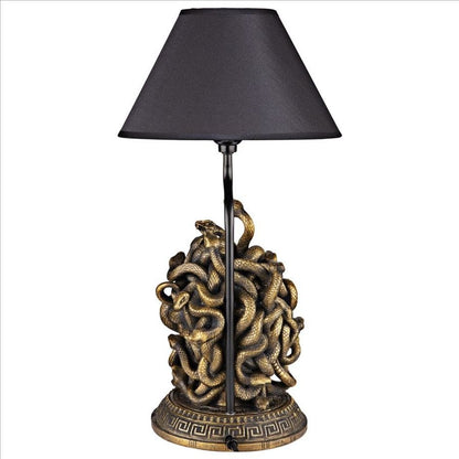 ALDO Lighting > Lamps Greek Medusa Gorgon the Snake Haired Sculptural Table Lamp