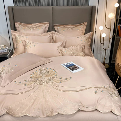 ALDO Linens & Bedding > Bedding > Duvet Covers Victorian Royal Style Luxury Duvet Egyptian Cotton Embroidery Cotton 4 Pic Bedding Set