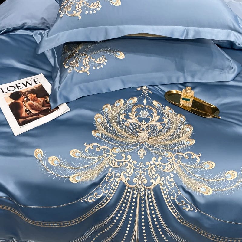 ALDO Linens & Bedding > Bedding > Duvet Covers Victorian Royal Style Luxury Duvet Egyptian Cotton Embroidery Cotton 4 Pic Bedding Set