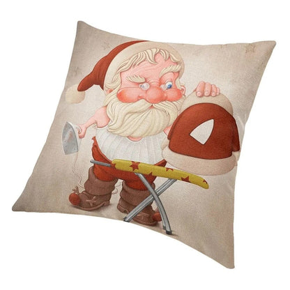 ALDO Linens & Bedding > Bedding > Pillowcases & Shams 30x30cm 12x12in Santa Claus Prepair for Cristmass Decorative Woven Luxury Pillowcases