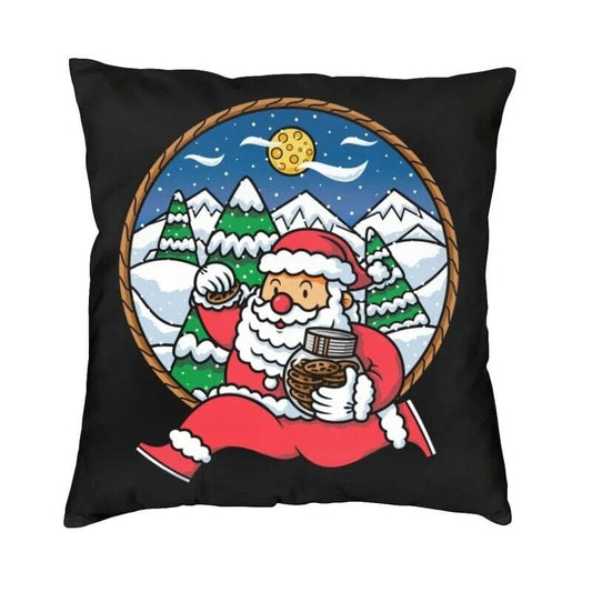 ALDO Linens & Bedding > Bedding > Pillowcases & Shams 40x40cm 16x16in Santa Claus Run Decorative Cristmass Woven Luxury Pillowcases