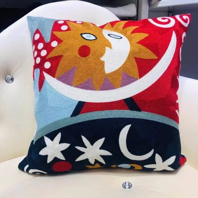 ALDO Linens & Bedding > Bedding > Pillowcases & Shams 45x45cm 18x18in / Poliester / 14 Picasso Art Series Abstract Embroidered Single-sided Polyester Pillowcases With Zipper