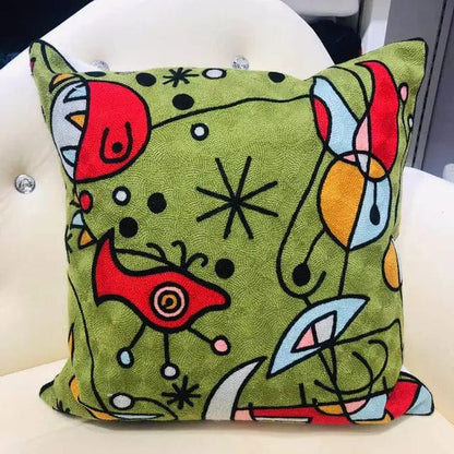 ALDO Linens & Bedding > Bedding > Pillowcases & Shams 45x45cm 18x18in / Poliester / 18 Picasso Art Series Abstract Embroidered Single-sided Polyester Pillowcases With Zipper