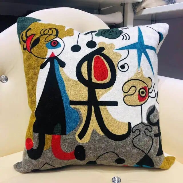 ALDO Linens & Bedding > Bedding > Pillowcases & Shams 45x45cm 18x18in / Poliester / 21 Picasso Art Series Abstract Embroidered Single-sided Polyester Pillowcases With Zipper