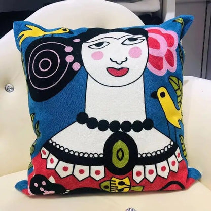 ALDO Linens & Bedding > Bedding > Pillowcases & Shams 45x45cm 18x18in / Poliester / 4 Picasso Art Series Abstract Embroidered Single-sided Polyester Pillowcases With Zipper