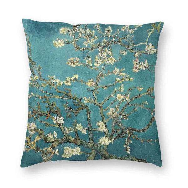 ALDO Linens & Bedding > Bedding > Pillowcases & Shams 45x45cm 18x18in / Poliester / A Original Vincent Van Gogh Art Blossoming Almond Tree  Double Printed With Zipper Polyester Pillowcases