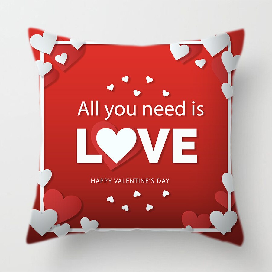 ALDO Linens & Bedding > Bedding > Pillowcases & Shams 45x45cm 18x18in / Poliester / Style 11 Decorative Luxury Polyester Pillowcases for Valentines