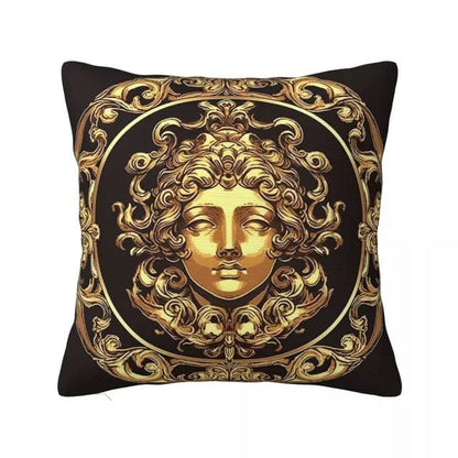 ALDO Linens & Bedding > Bedding > Pillowcases & Shams 45x45cm 18x18in / Poliester Versace Style Medusa Head  Double Printed With Zipper Polyester Pillowcases