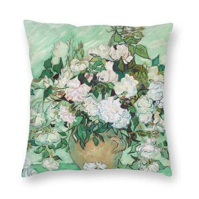 ALDO Linens & Bedding > Bedding > Pillowcases & Shams 55x55cm 22x22in / Poliester / C Original Vincent Van Gogh Art Blossoming Almond Tree  Double Printed With Zipper Polyester Pillowcases