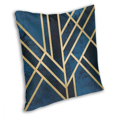 ALDO Linens & Bedding > Bedding > Pillowcases & Shams Art Deco Geometric Graphic  Design Midnight Throw Polyester Pillow Cover