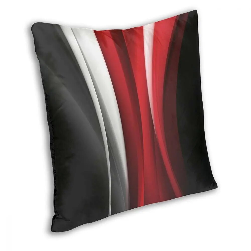 ALDO Linens & Bedding > Bedding > Pillowcases & Shams Art Deco Geometric Graphic Design Red And White Throw Polyester Pillow Cover