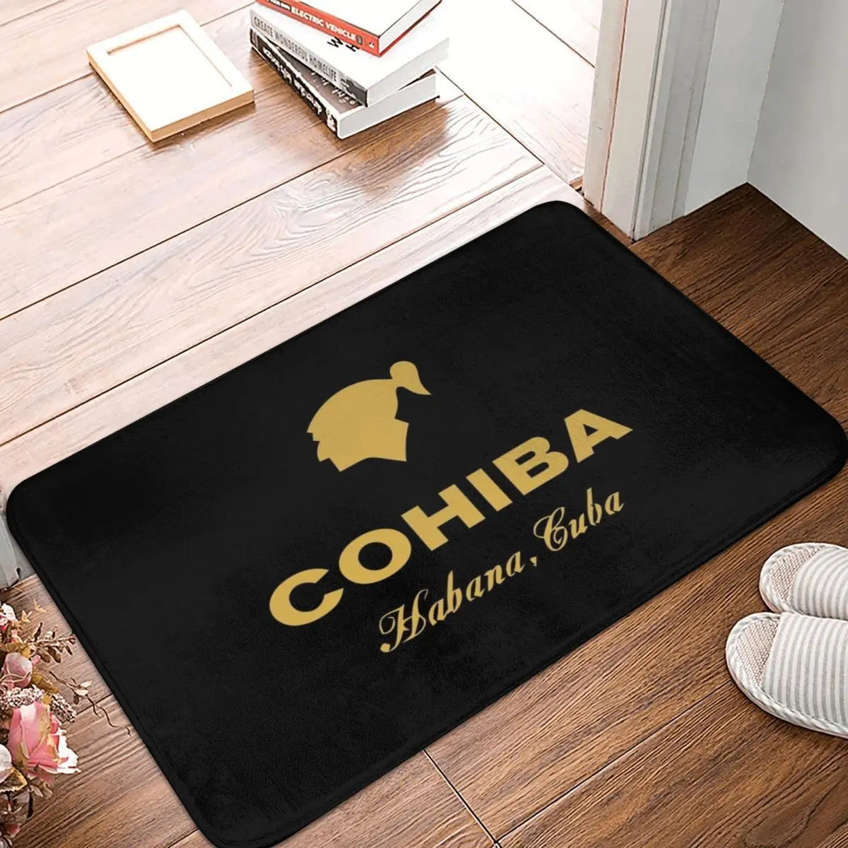 ALDO Linens & Bedding > Bedding > Pillowcases & Shams Cohiba Habana Cuba Cigar Black Doormat Rug Carpet