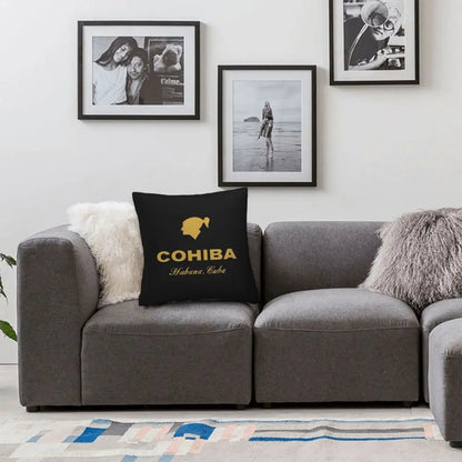 ALDO Linens & Bedding > Bedding > Pillowcases & Shams Cohiba Habana Cuba Cigar Style Pillowcases Black Poliester