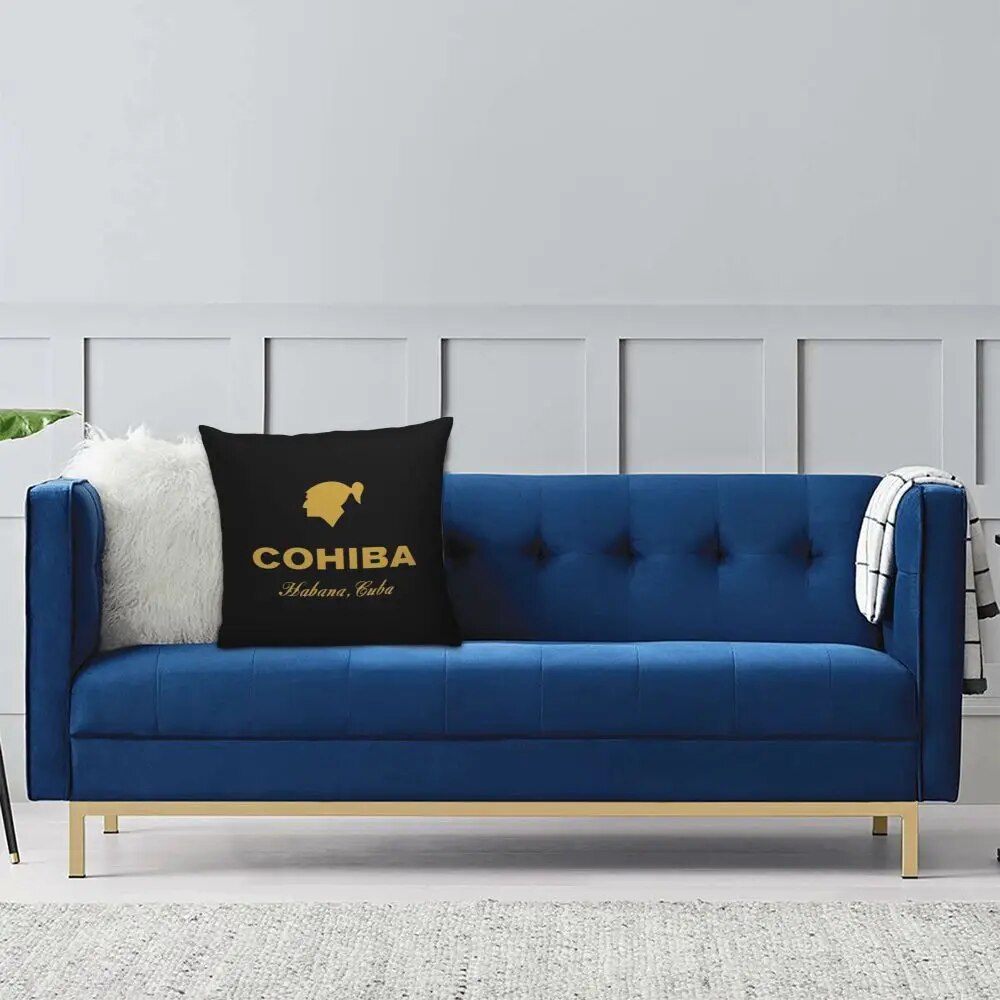 ALDO Linens & Bedding > Bedding > Pillowcases & Shams Cohiba Habana Cuba Cigar Style Pillowcases Black Poliester