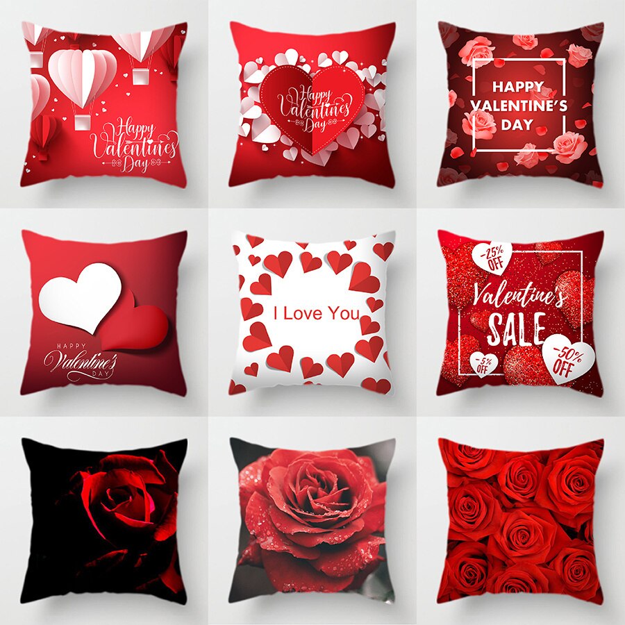 ALDO Linens & Bedding > Bedding > Pillowcases & Shams Decorative Luxury Polyester Pillowcases for Valentines