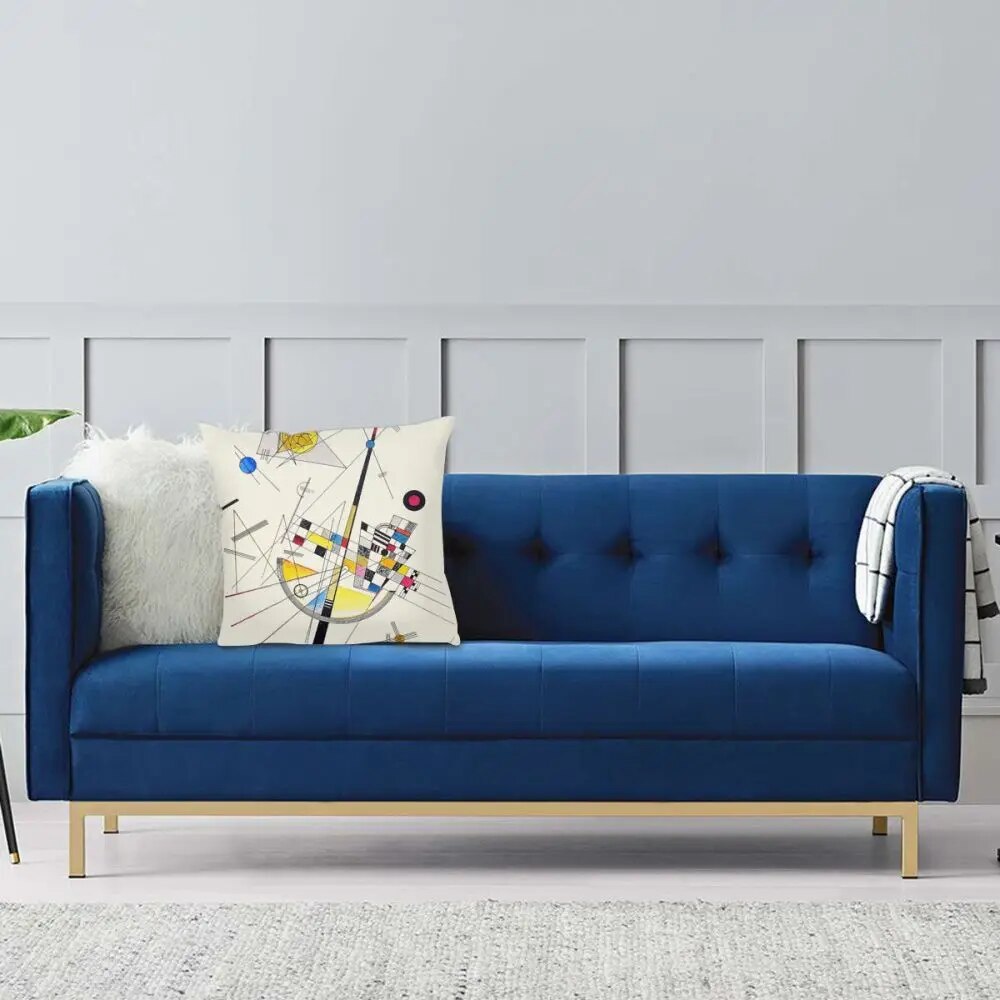 ALDO Linens & Bedding > Bedding > Pillowcases & Shams Delicate Tension By Artist Wassily Kandinsky Double Printed With Zipper Polyester Pillowcases