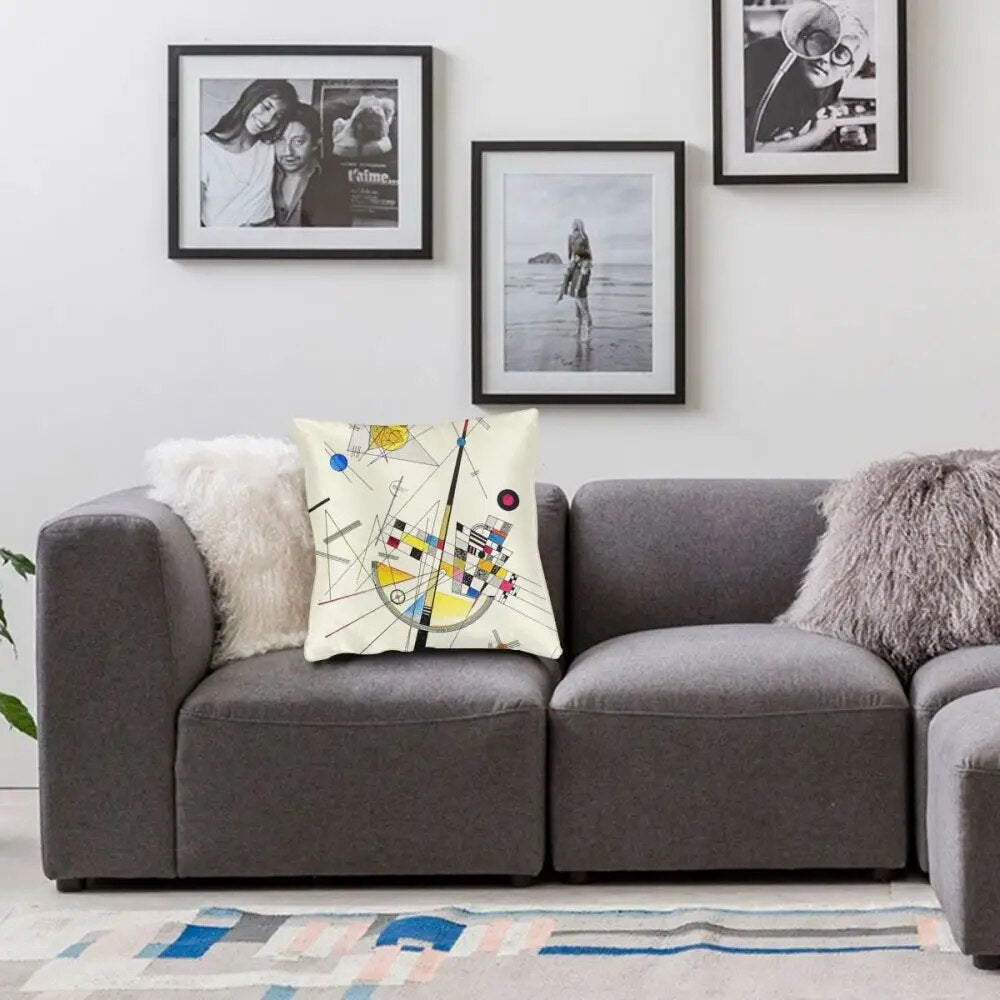ALDO Linens & Bedding > Bedding > Pillowcases & Shams Delicate Tension By Artist Wassily Kandinsky Double Printed With Zipper Polyester Pillowcases