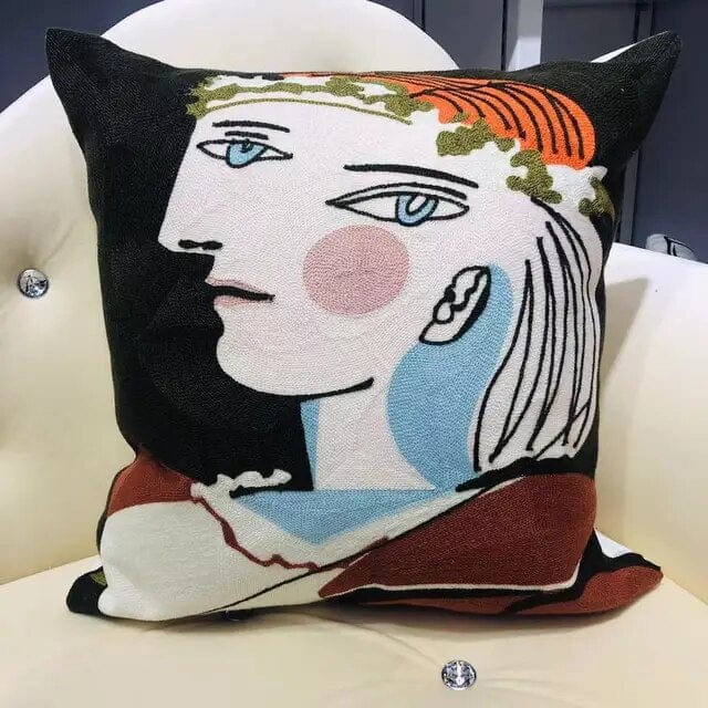 ALDO Linens & Bedding > Bedding > Pillowcases & Shams Picasso Art Series Abstract Embroidered Single-sided Polyester Pillowcases With Zipper