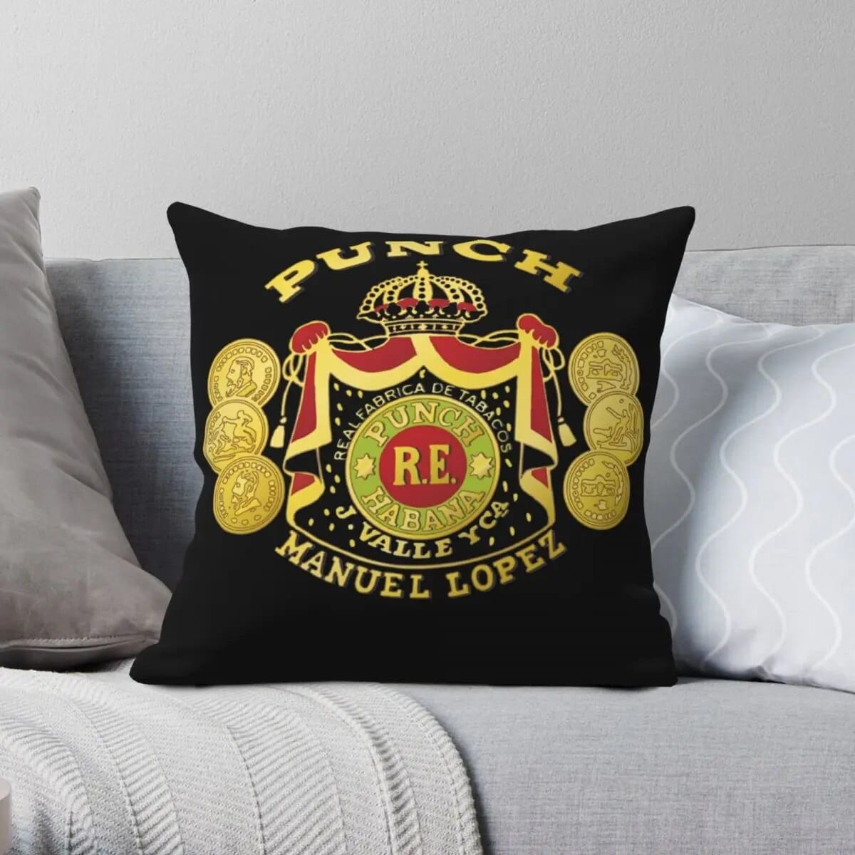 ALDO Linens & Bedding > Bedding > Pillowcases & Shams Punch Habana Cuba Cigar Style Pillowcases  Poliester