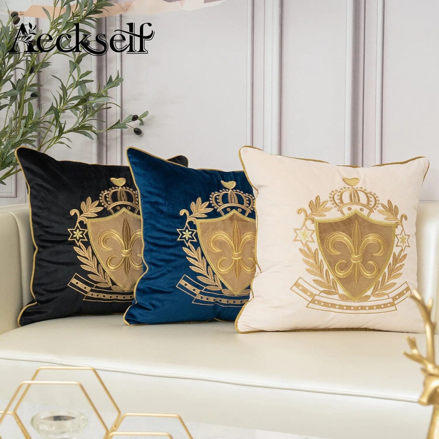 ALDO Linens & Bedding > Bedding > Pillowcases & Shams Royal Lily Decorative Woven Luxury Pillowcases