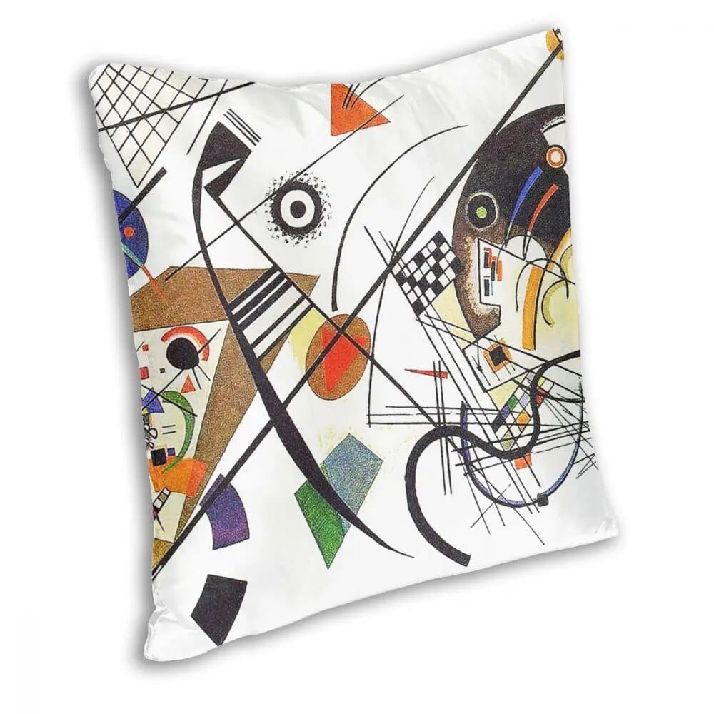 ALDO Linens & Bedding > Bedding > Pillowcases & Shams Transverse Lines By Artist Wassily Kandinsky Double Printed With Zipper Polyester Pillowcases