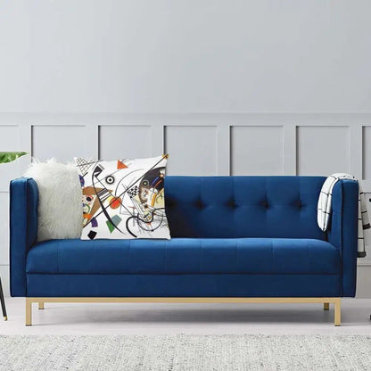 ALDO Linens & Bedding > Bedding > Pillowcases & Shams Transverse Lines By Artist Wassily Kandinsky Double Printed With Zipper Polyester Pillowcases