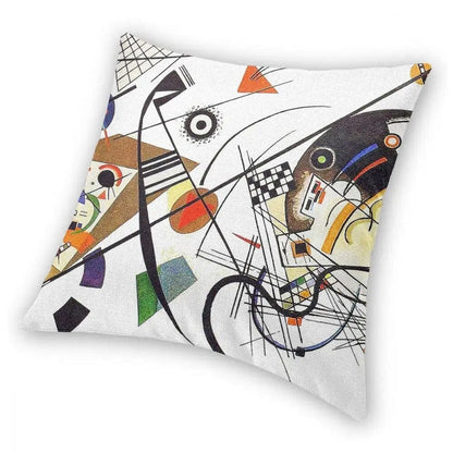 ALDO Linens & Bedding > Bedding > Pillowcases & Shams Transverse Lines By Artist Wassily Kandinsky Double Printed With Zipper Polyester Pillowcases