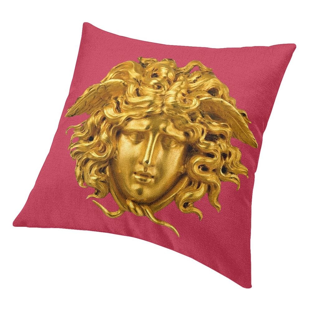 ALDO Linens & Bedding > Bedding > Pillowcases & Shams Versace Style Decorative Luxury Velvet Pillowcases Gold and Red Print