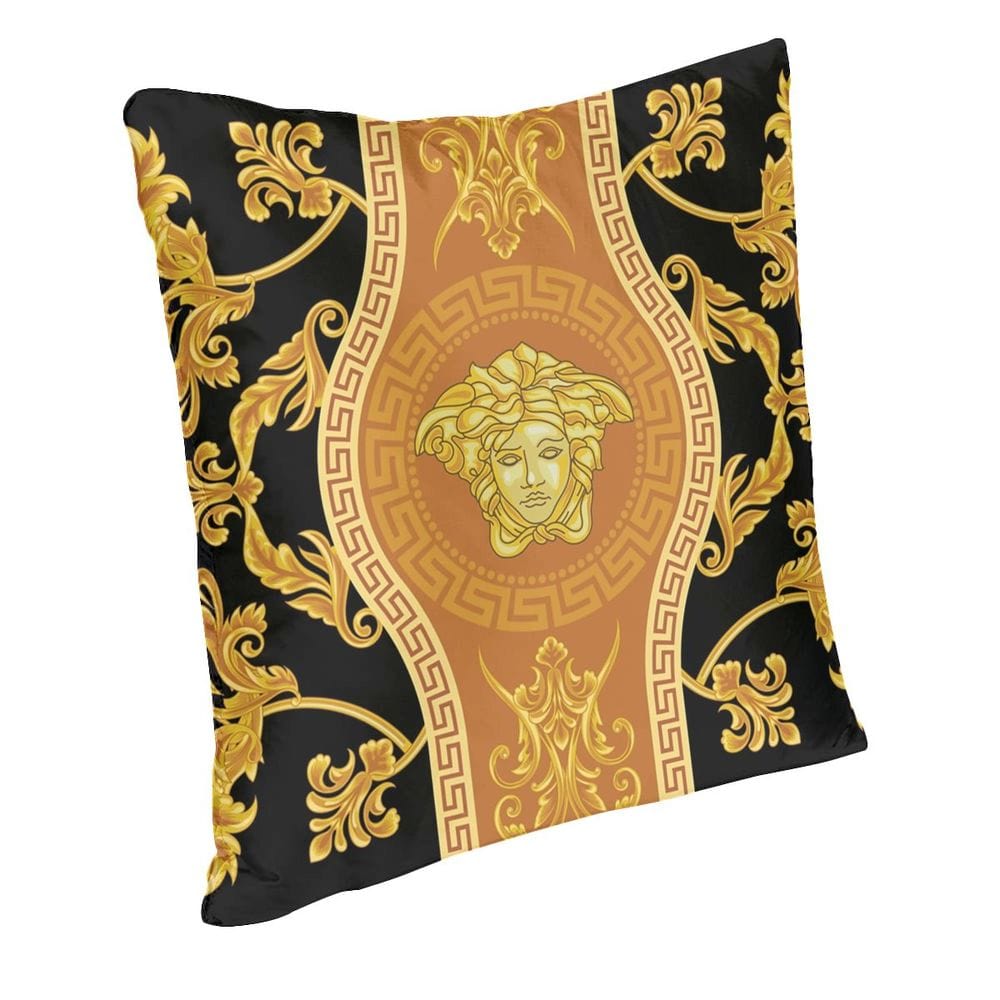 ALDO Linens & Bedding > Bedding > Pillowcases & Shams Versace Style Decorative Luxury Velvet Pillowcases With Golden Print