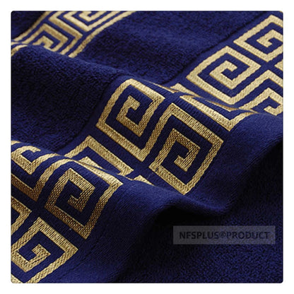 ALDO Linens & Bedding > Towels 100% Egyptian Cotton Embroidered High Quality Cotton Super Absorbent Embroidered Luxury Bath and Face Towels Set