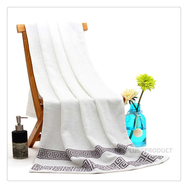 ALDO Linens & Bedding > Towels 100% Egyptian Cotton Embroidered High Quality Cotton Super Absorbent Embroidered Luxury Bath and Face Towels Set