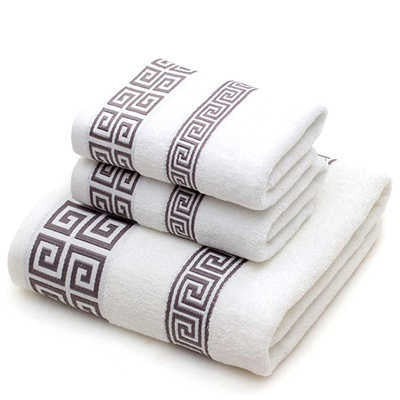 ALDO Linens & Bedding > Towels BATH TOWEL -70x140 (cm) FACE TOWEL-35x75 (cm) / 100% Cotton / White 100% Egyptian Cotton Embroidered High Quality Cotton Super Absorbent Embroidered Luxury Bath and Face Towels Set