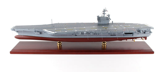 ALDO Military Ships Models Length is 30.50" and beam is 7" / NEW / Wood USS Ronald Ragan Aircraft Carrier  CVN-76  Wood Model Military Ship Assembled