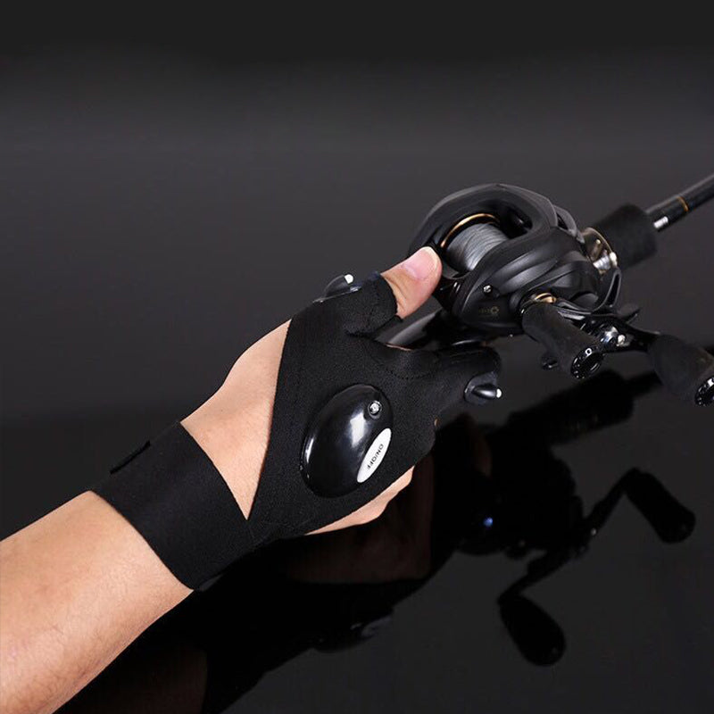 ALDO Outdoor Recreation > Camping & Hiking > Camping Lights & Lanterns Amzing Innovation Rechargeable Magic Strap Fingerless Flashlight Gloves Waterproof Available in Three Different Styles