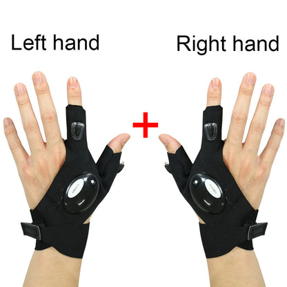 ALDO Outdoor Recreation > Camping & Hiking > Camping Lights & Lanterns Amzing Innovation Rechargeable Magic Strap Fingerless Flashlight Gloves Waterproof Available in Three Different Styles
