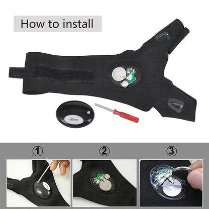 ALDO Outdoor Recreation > Camping & Hiking > Camping Lights & Lanterns Amzing Innovation Rechargeable Magic Strap Fingerless Flashlight Gloves Waterproof Available in Three Different Styles