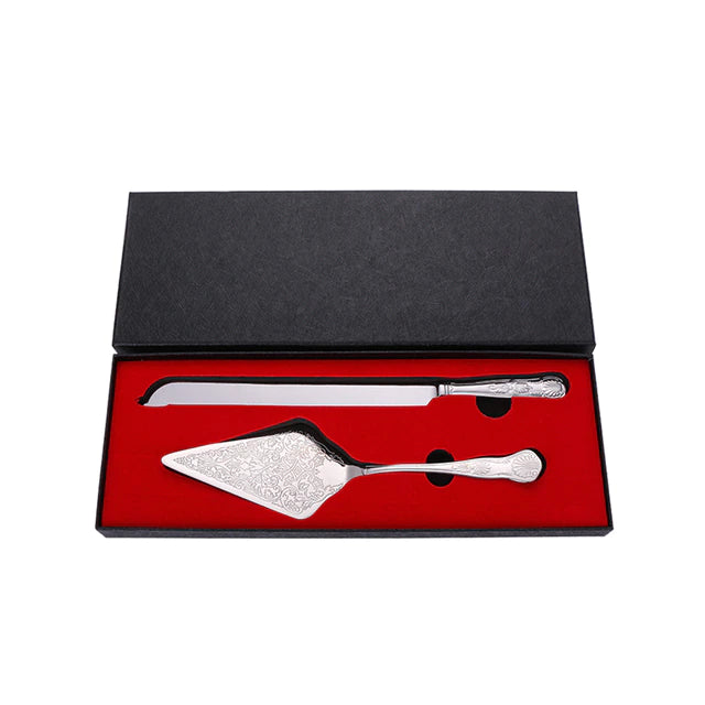 ALDO Party & Celebration > Party Supplies > Party Favors > Wedding Favors New / Stainless steel / Cake Knife cutter: 13.42 inch / 34.1 cm   Cake shovel: 11.37 onch / 28.9 lenox Beutiful Laxury Bride and Groom French Court Silver Cake Knife and Cake Shovel Set
