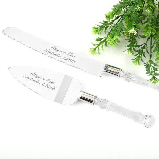 ALDO Party & Celebration > Party Supplies > Party Favors > Wedding Favors New / Stainless steel / knife 13.2 inch long Shavel 10.8 inch long Eligant Laxury Bride and Groom  Bridal Customisable Cake Knife and Shovel Set