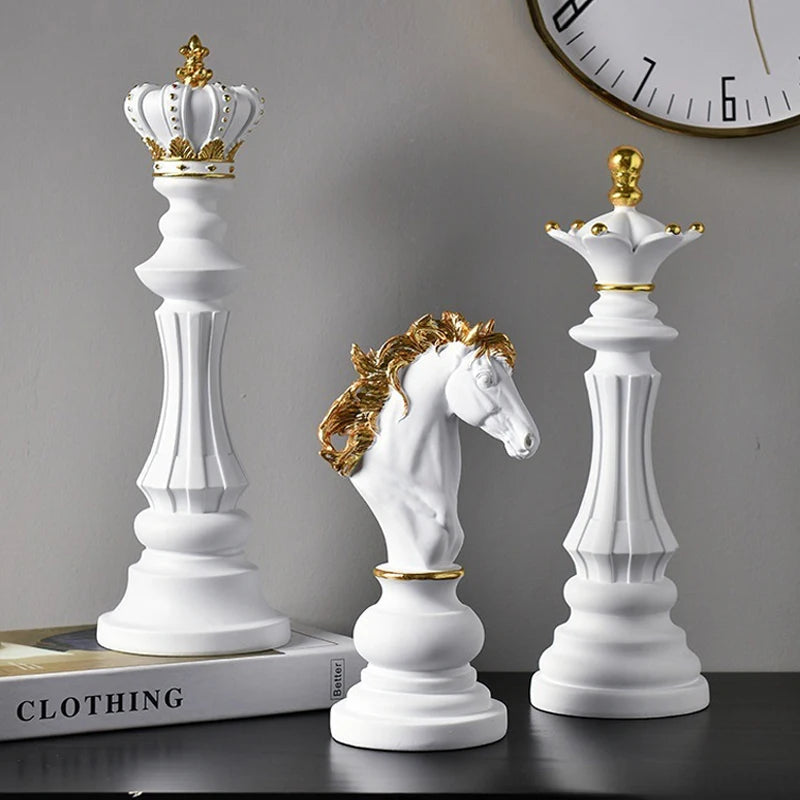 ALDO Party & Celebration > Party Supplies > Party Games Chess Decoration Collection Statues of Black and White King Knight and  Queen
