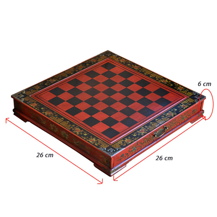 ALDO Party & Celebration > Party Supplies > Party Games Collectible Chinese Terracotta Warriors Retro Chess Pieces with Wooden Chess Board