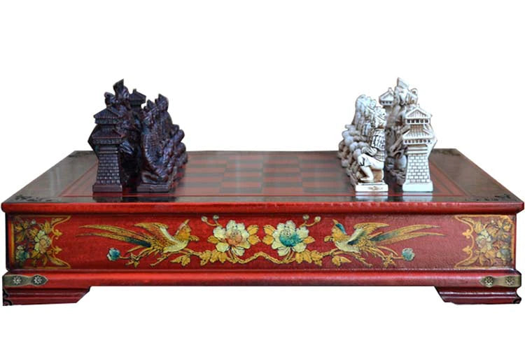 ALDO Party & Celebration > Party Supplies > Party Games Collectible Chinese Terracotta Warriors Retro Chess Pieces with Wooden Chess Board