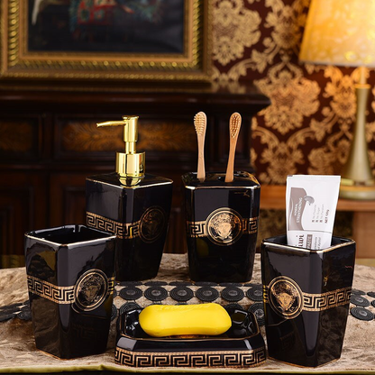 ALDO Personal Care >Soap > Dispensers Luxury Versace Style Designer Bathroom Accessories Ceramic Sets