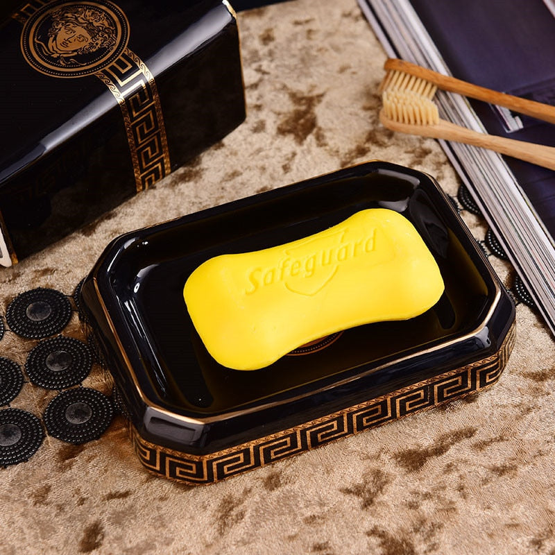 ALDO Personal Care >Soap > Dispensers Luxury Versace Style Designer Bathroom Accessories Ceramic Sets