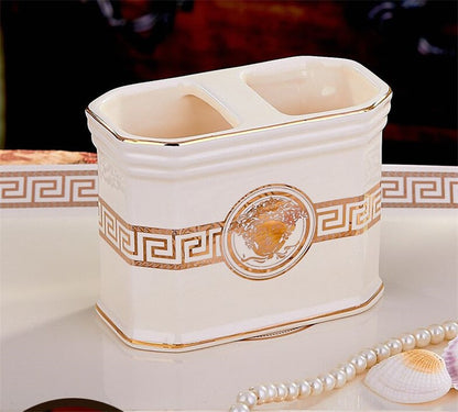 ALDO Personal Care >Soap > Dispensers Luxury Versace Style Designer Bathroom Accessories Ceramic Sets