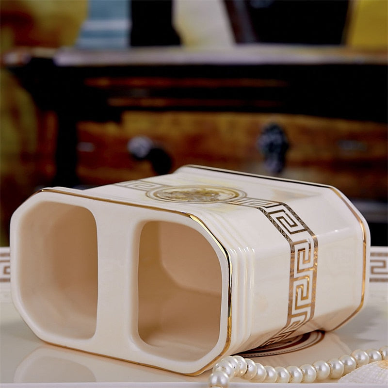 ALDO Personal Care >Soap > Dispensers Luxury Versace Style Designer Bathroom Accessories Ceramic Sets